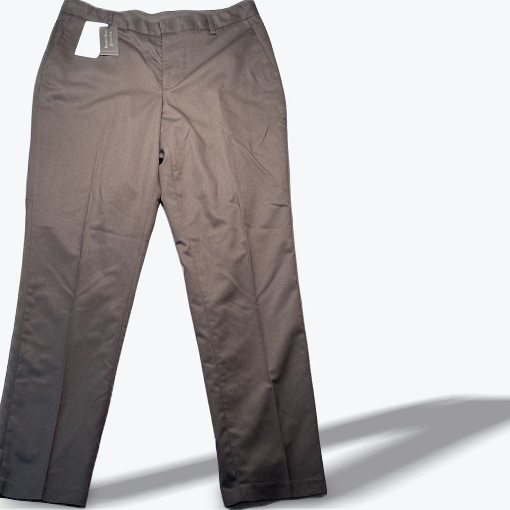 Beverly Hills Polo Club Mens Stretch Slim Fit Dress Pants Brown 34X32 NWT BHPC
